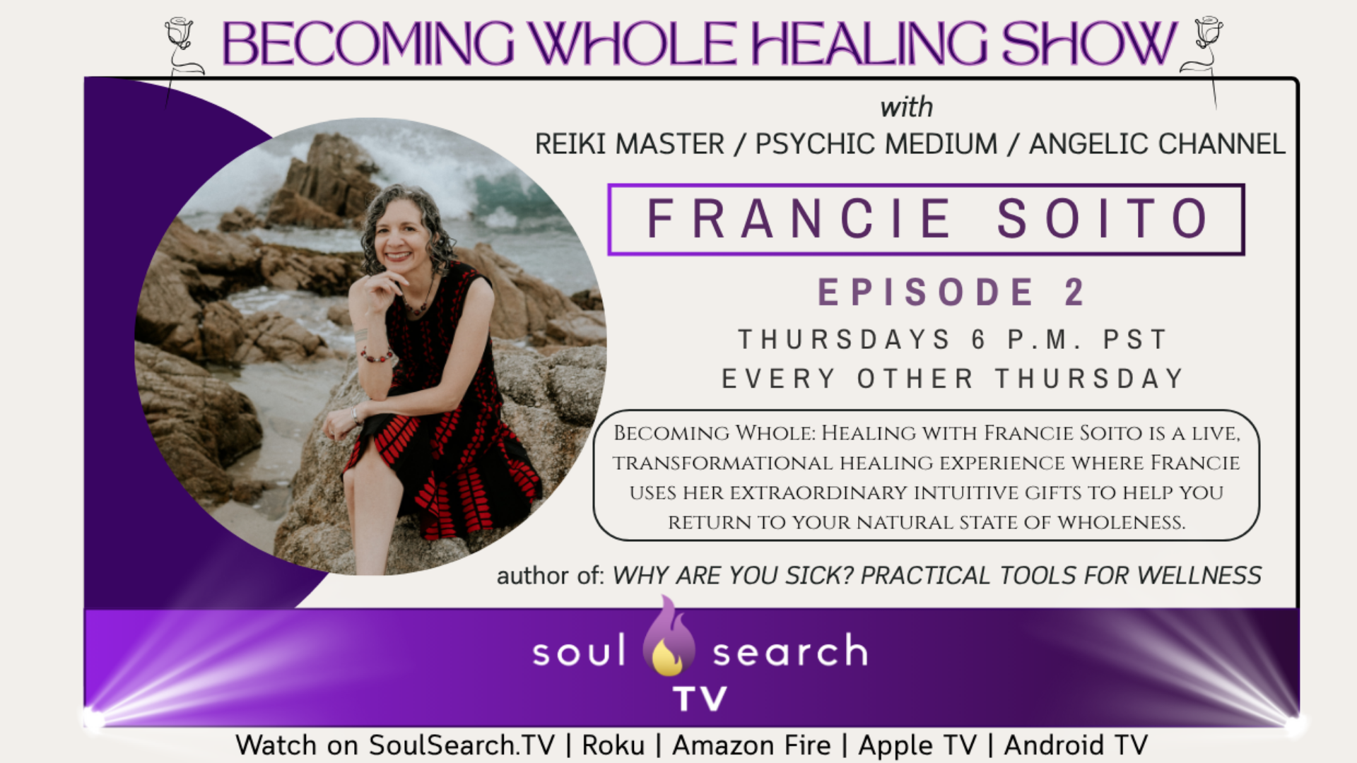 S1 | Ep2: Francie connects loved ones on either side of the veil, addresses a physical ailment, provides a group healing and more