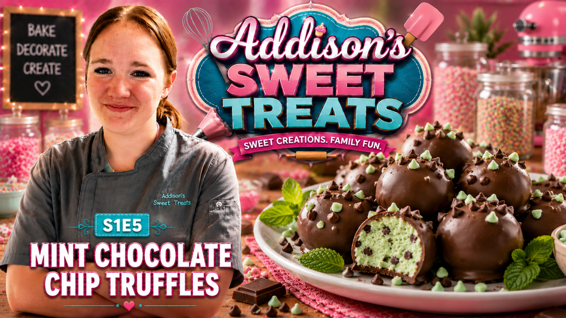 Addison's Sweet Treats S1 E5 Mint Choc Chip Truffles