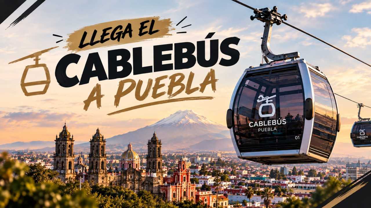 Cablebus de Puebla.
