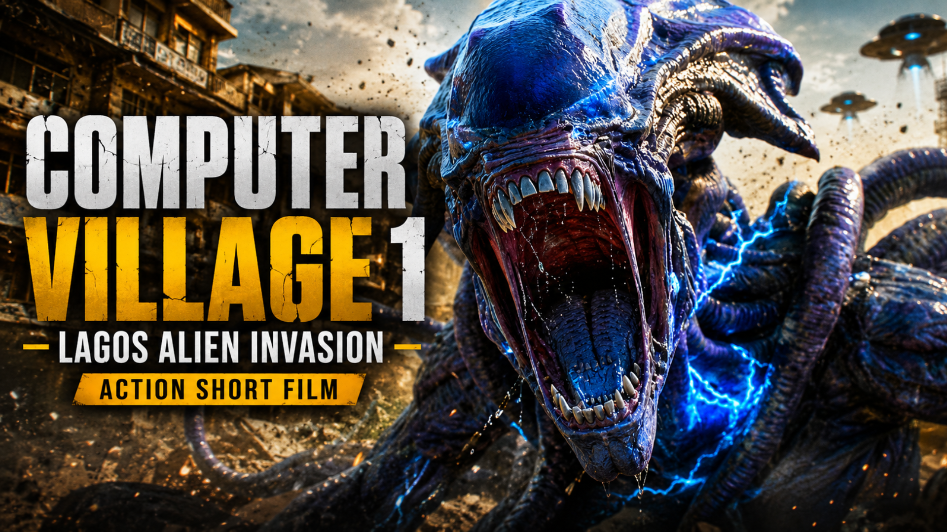 Thumbnail for COMPUTER VILLAGE 1   Lagos Alien Invasion (Action Short Film)