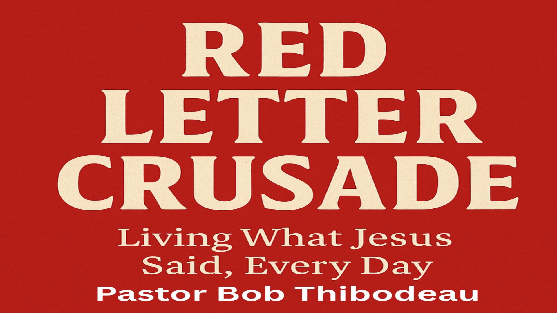 Thumbnail for WHAT DID JESUS SAY ABOUT Starting Over pt 2