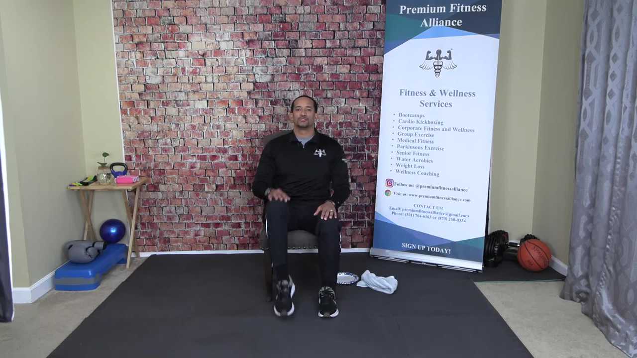 At Home Seated Exercises (No equipment) with trainer Marcus