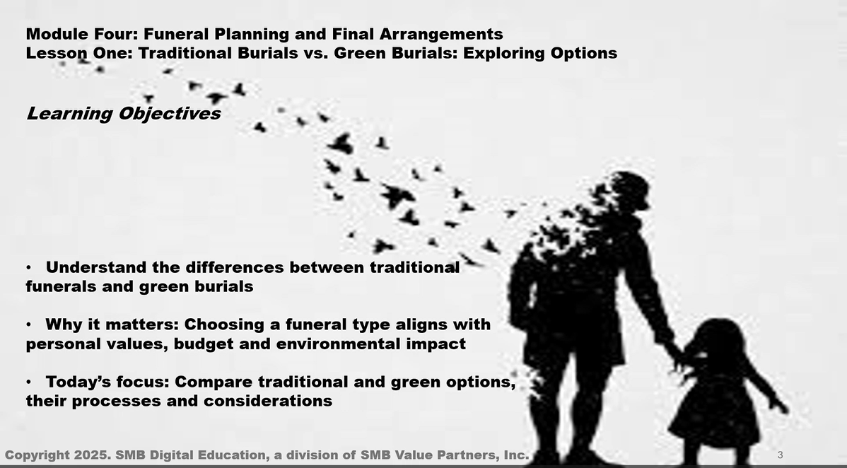 Traditional Funerals vs. Green Burials: Death & Dying with Dignity M4L1 Thumbnail