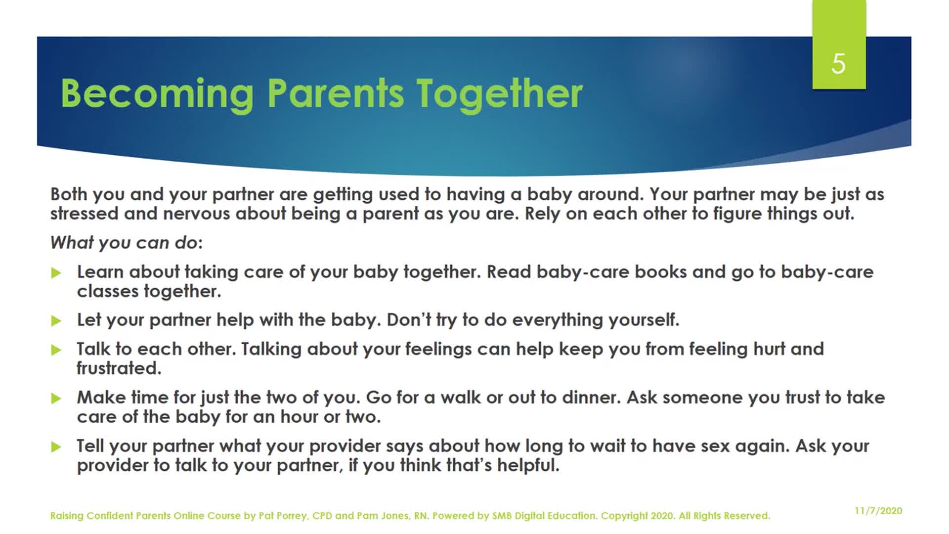 Going From a Couple to a Family: Pregnancy 2 Parenting M9L1 Thumbnail