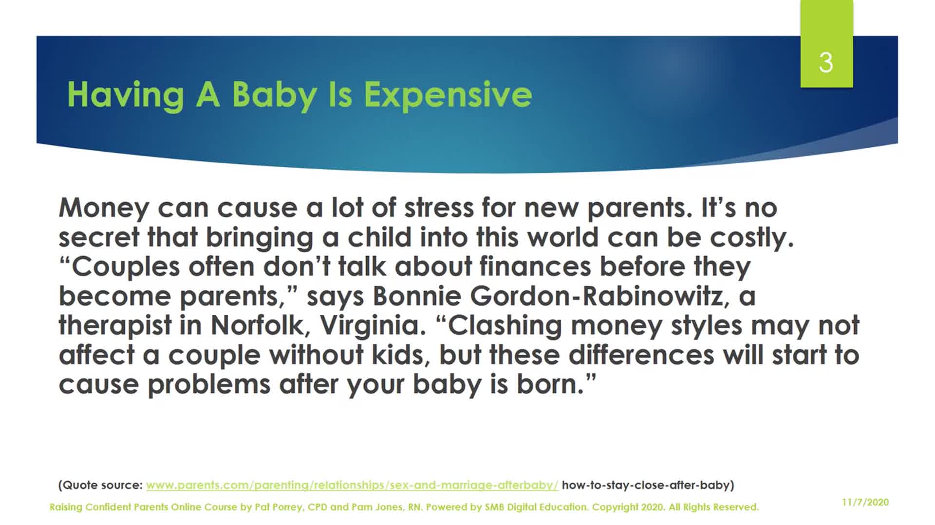 Communicate About Money: Pregnancy 2 Parenting M9L2 Thumbnail
