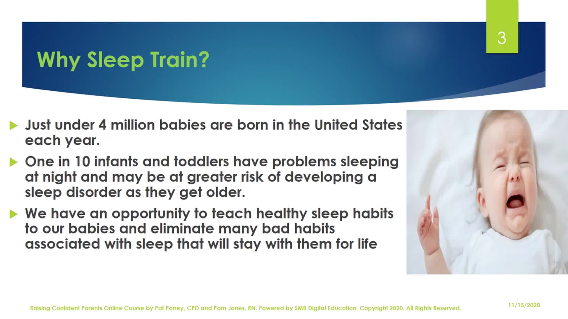 Sleep Coaching and Training Methods: Pregnancy 2 Parenting M7L7 Thumbnail