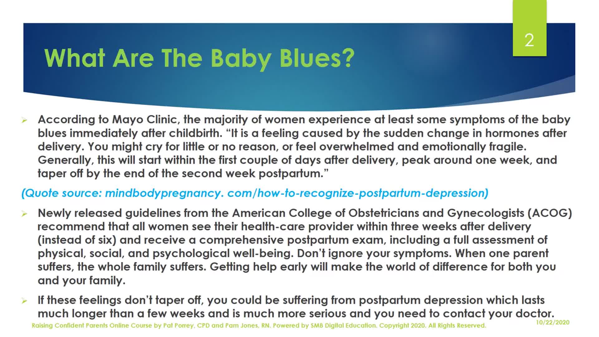 The Baby Blues: Pregnancy 2 Parenting M8L2 Thumbnail