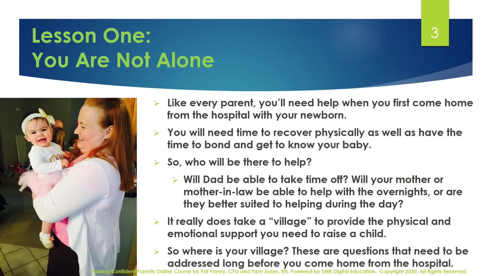 You Are Not Alone: Finding Your Community: Pregnancy 2 Parenting M10L1 Thumbnail