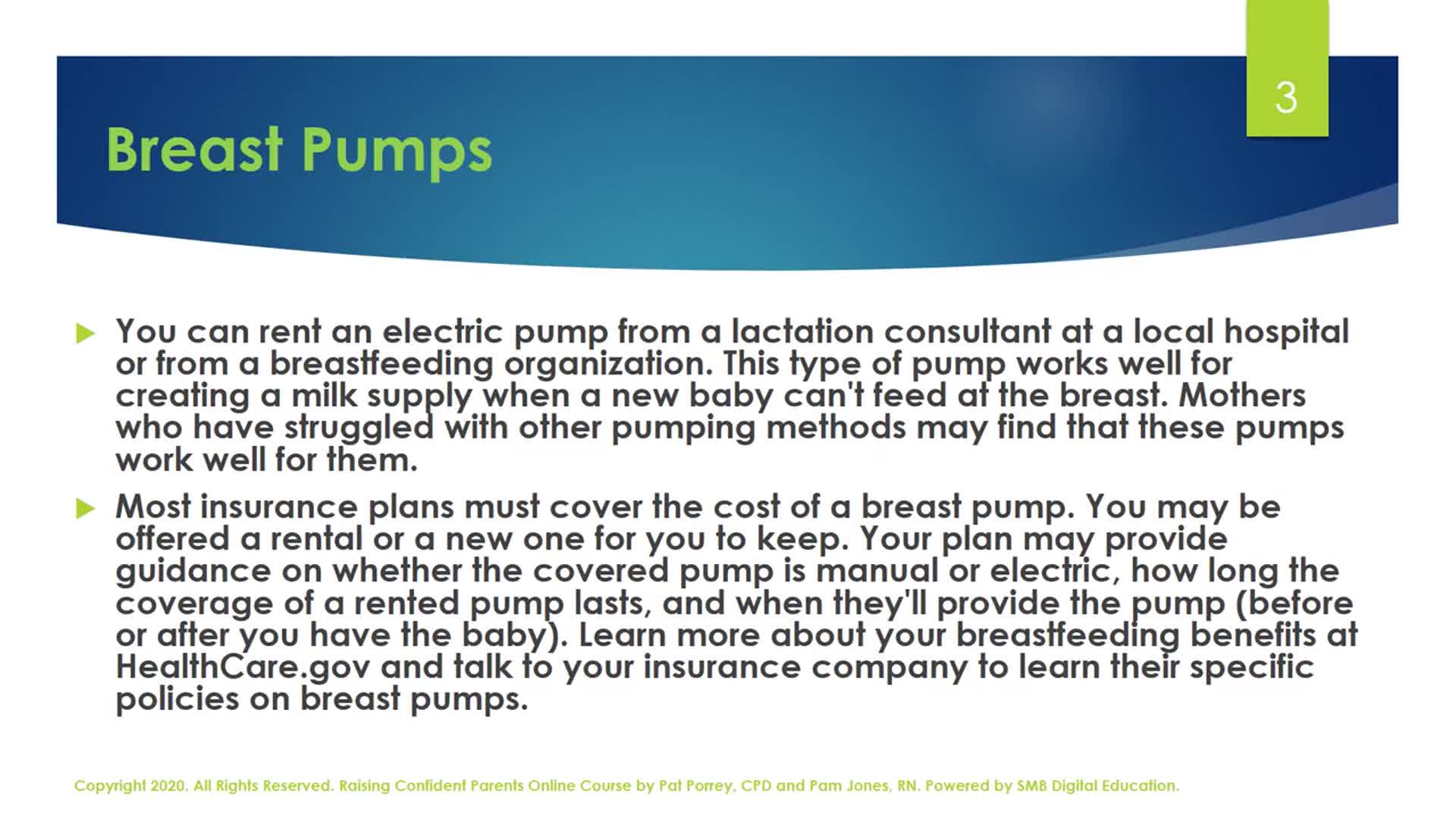 Pumping and Milk Storage: Pregnancy 2 Parenting M6L4 Thumbnail
