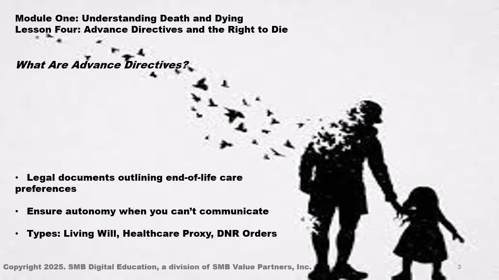 Advance Directives: Death & Dying with Dignity M1L4 Thumbnail