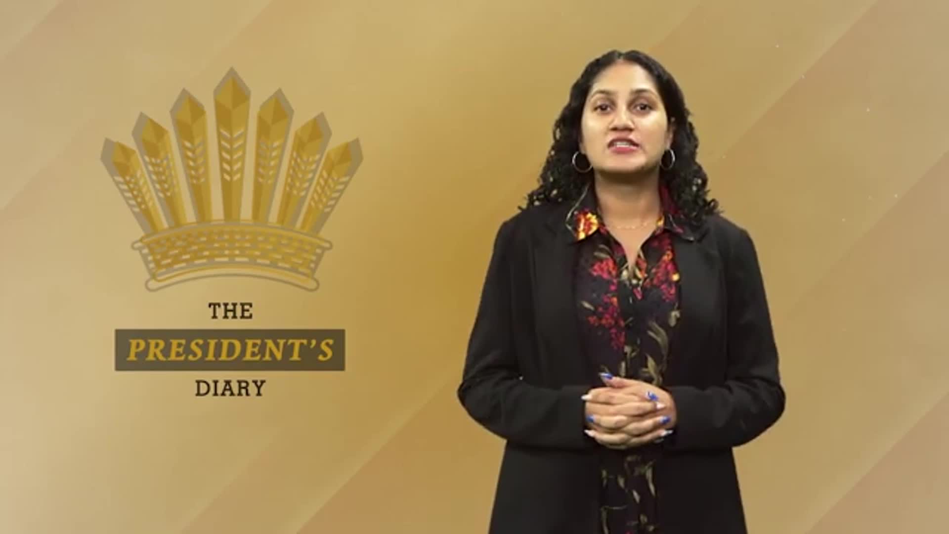 Guyana News - The President’s Diary, where we look at His Excellency, Dr Mohamed Irfaan Ali’s week of activities. Thumbnail