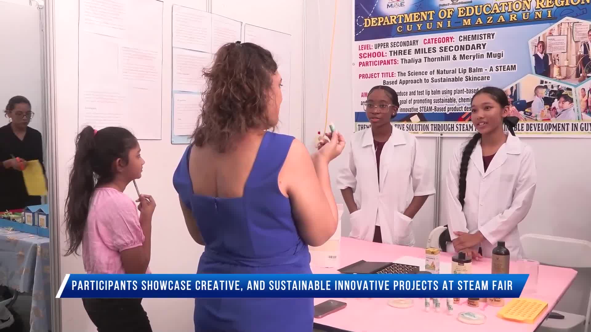 Guyana News - Participants showcase creative and sustainable innovative projects at STEAM Fair Thumbnail